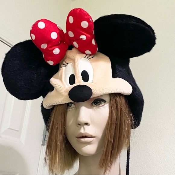 Rare Tokyo Disney Resort Minnie Mouse With Hands Character Fun Cap Hat Unisex - Picture 6 of 16